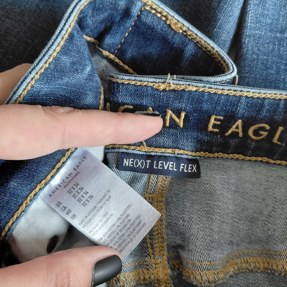 American Eagle Outfitters Blue Straight Jeans